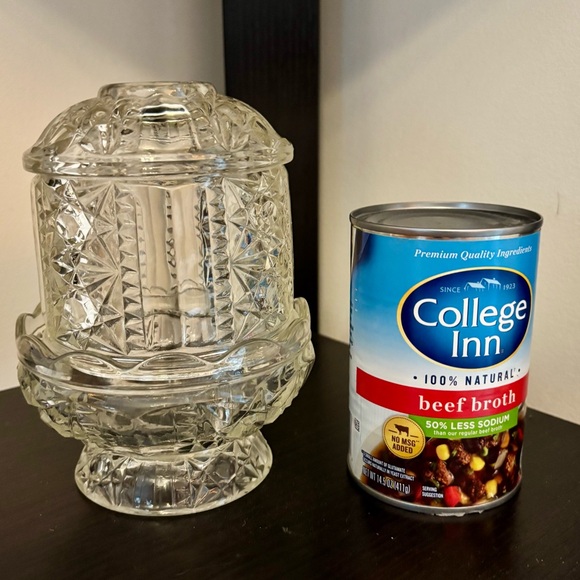 Vintage Indiana Glass Stars and Bars Fairy Lamp - Picture 7 of 7